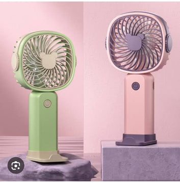 3 Speed Portable USB Rechargeable Mini Fan With Phone Holder