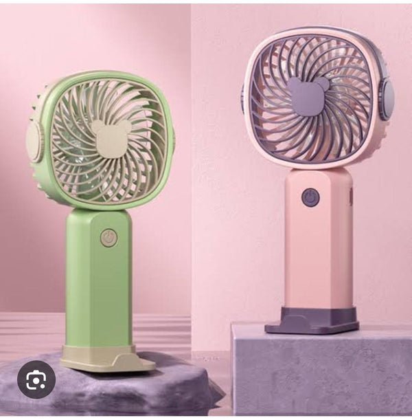 3 Speed Portable USB Rechargeable Mini Fan With Phone Holder