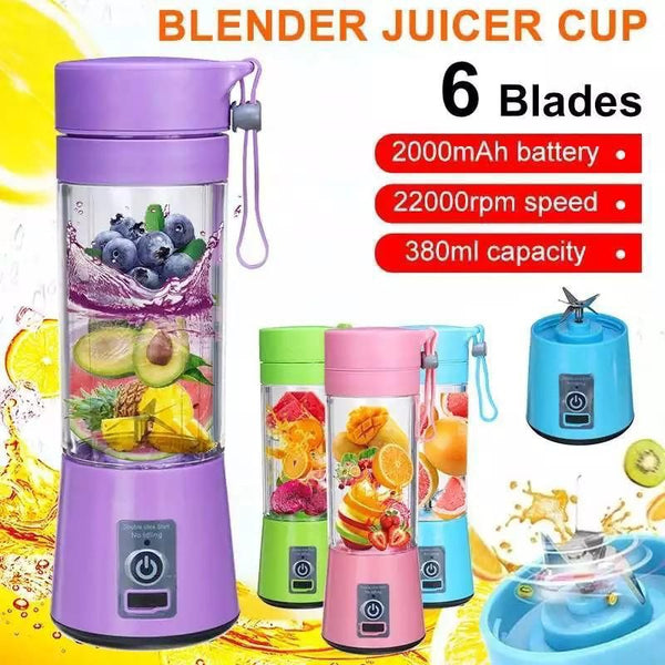 Portable Rechargeable Blender Juicer Cup